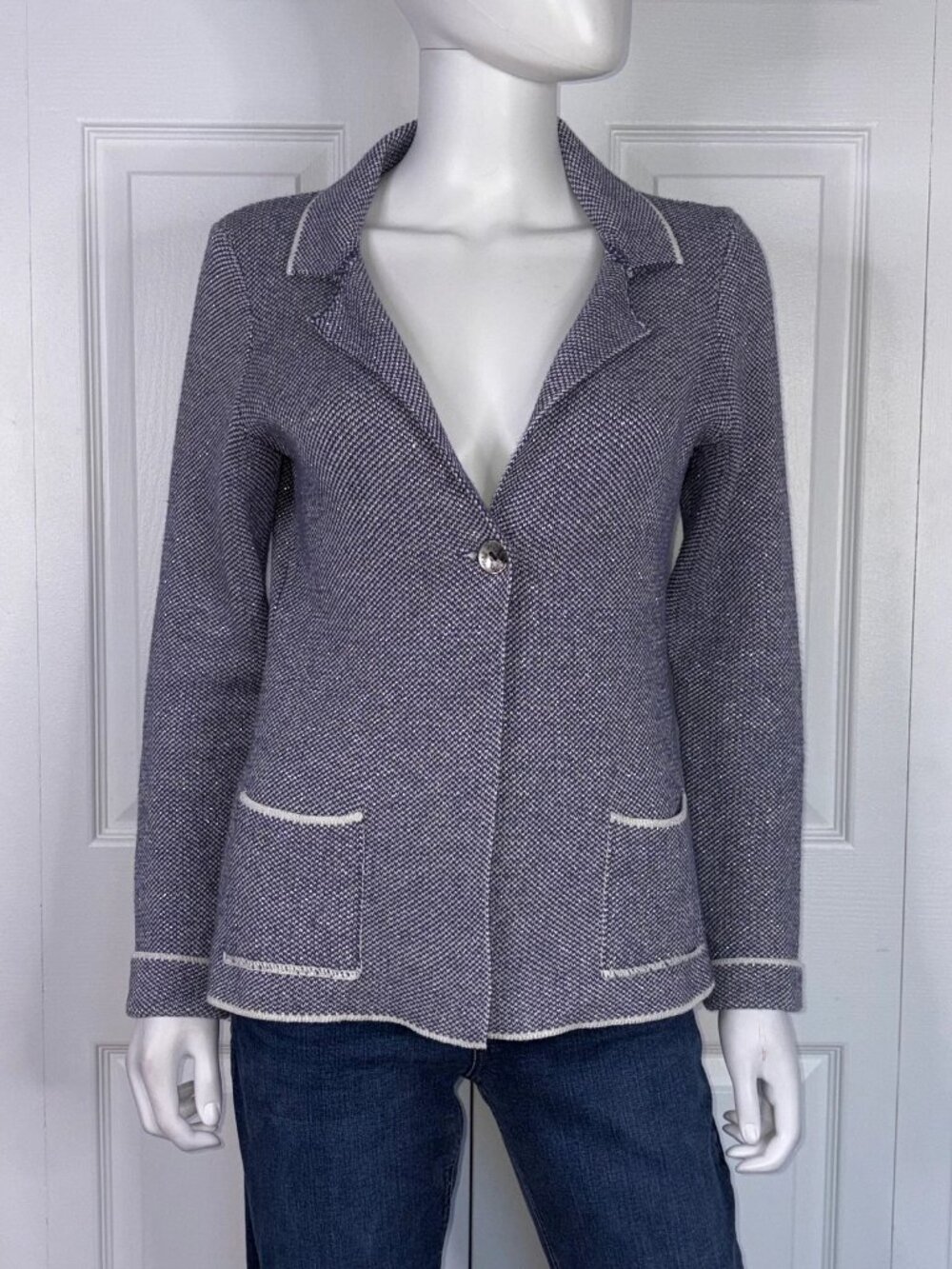 COCOGIO women's knit blazer size Small